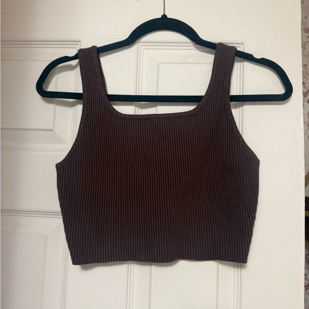 House of Harlow Brown Crop Top